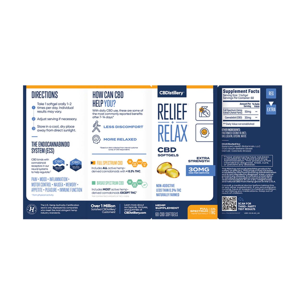 CBDistillery Full Spectrum Softgels 30 mg - Image 4