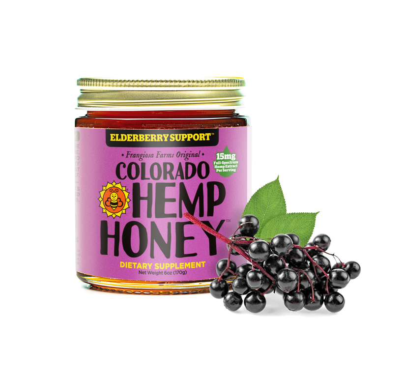 Colorado Hemp Honey - 6oz Jar (Elderberry) - Image 2