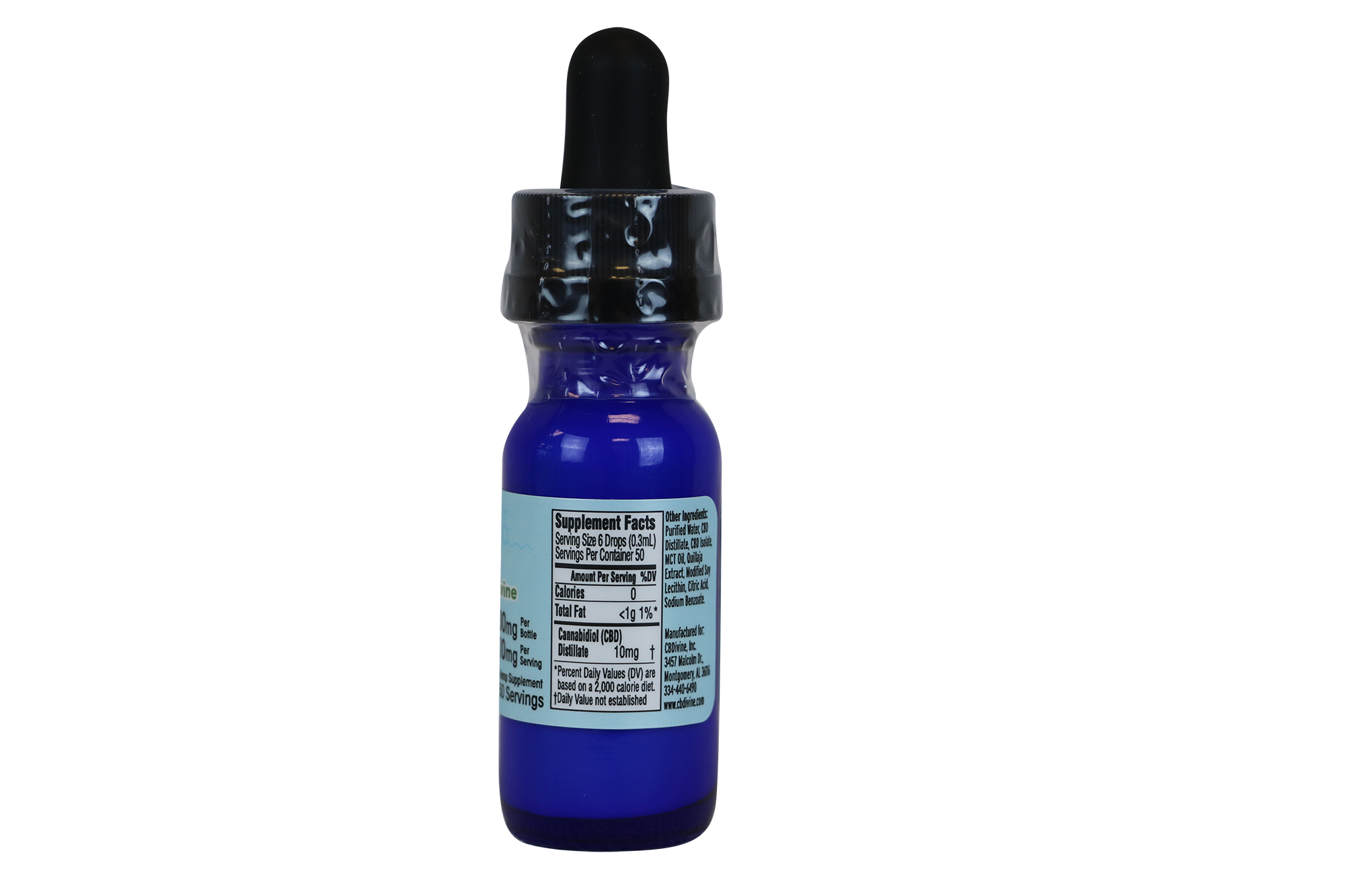 CBDivine Broad Spectrum Water Soluble Tincture 500 mg - Image 3