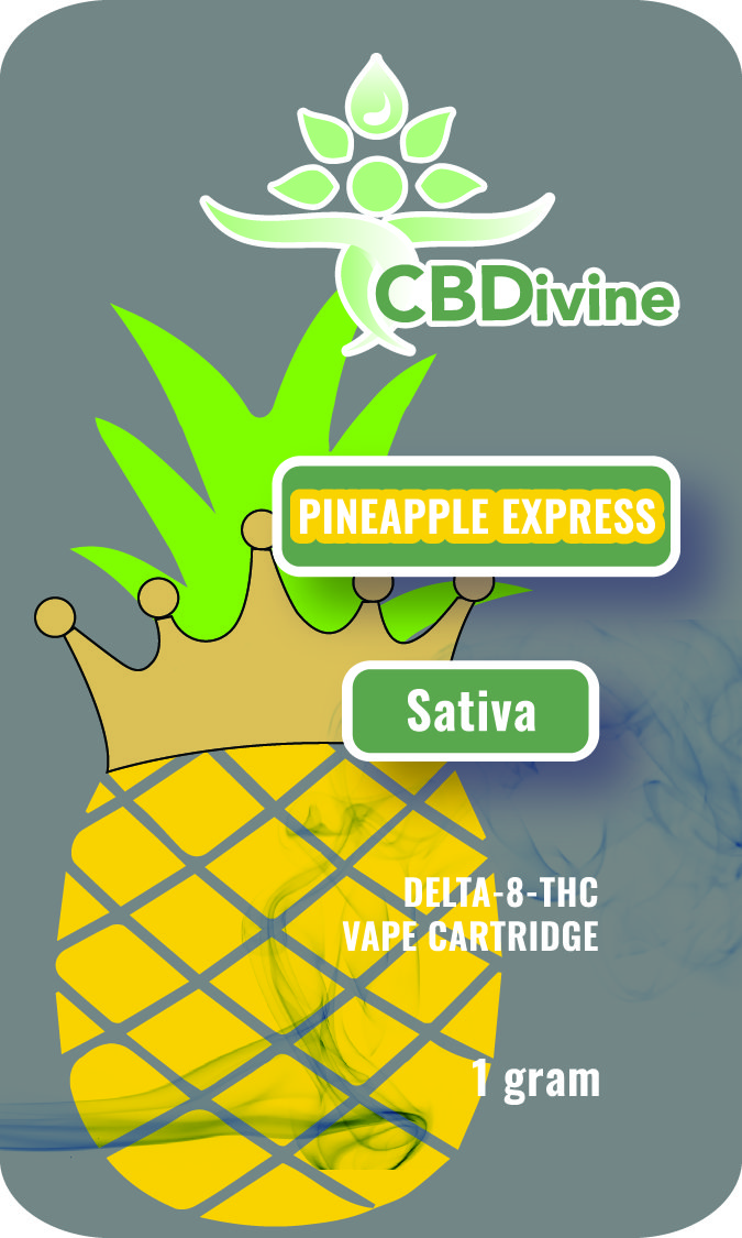 Order CBDivine Delta 8 Pineapple Express Vape Cartridge 1 ml Online