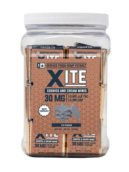 XITE Delta 9 Cookies and Cream Minis