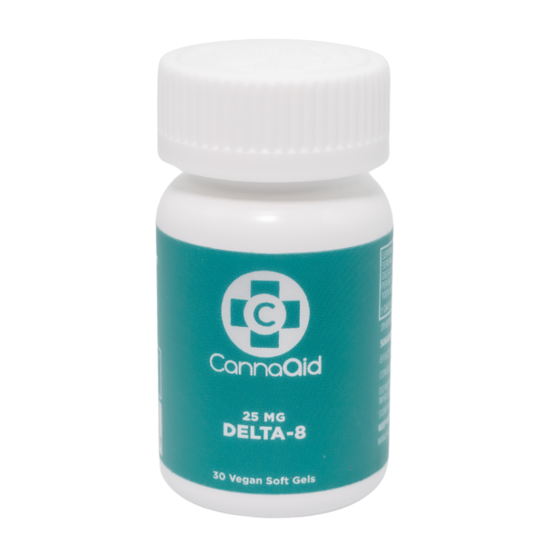 CannaAid Delta 8 Softgels 25 mg
