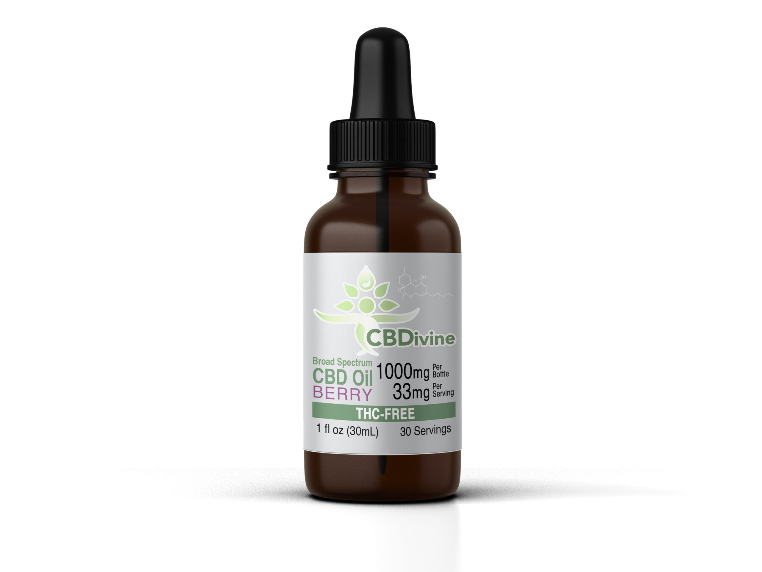 CBDivine Broad Spectrum Berry Tincture 1000 mg - Image 2