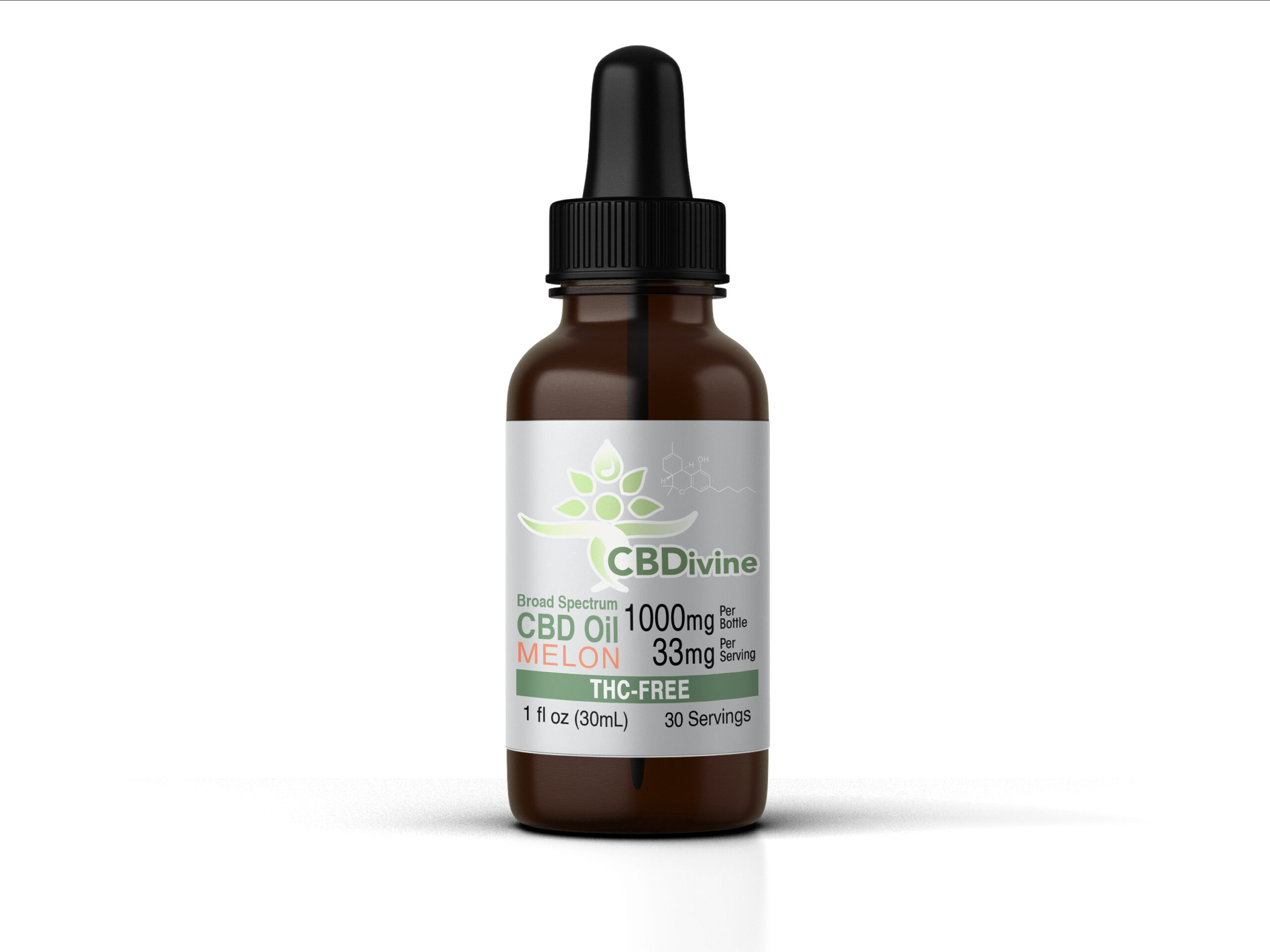 CBDivine Broad Spectrum Melon Tincture - 1000 mg - Image 2