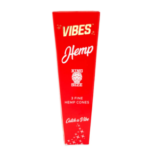 Vibes King Size Hemp Pre Rolled Cones (3-Pack)