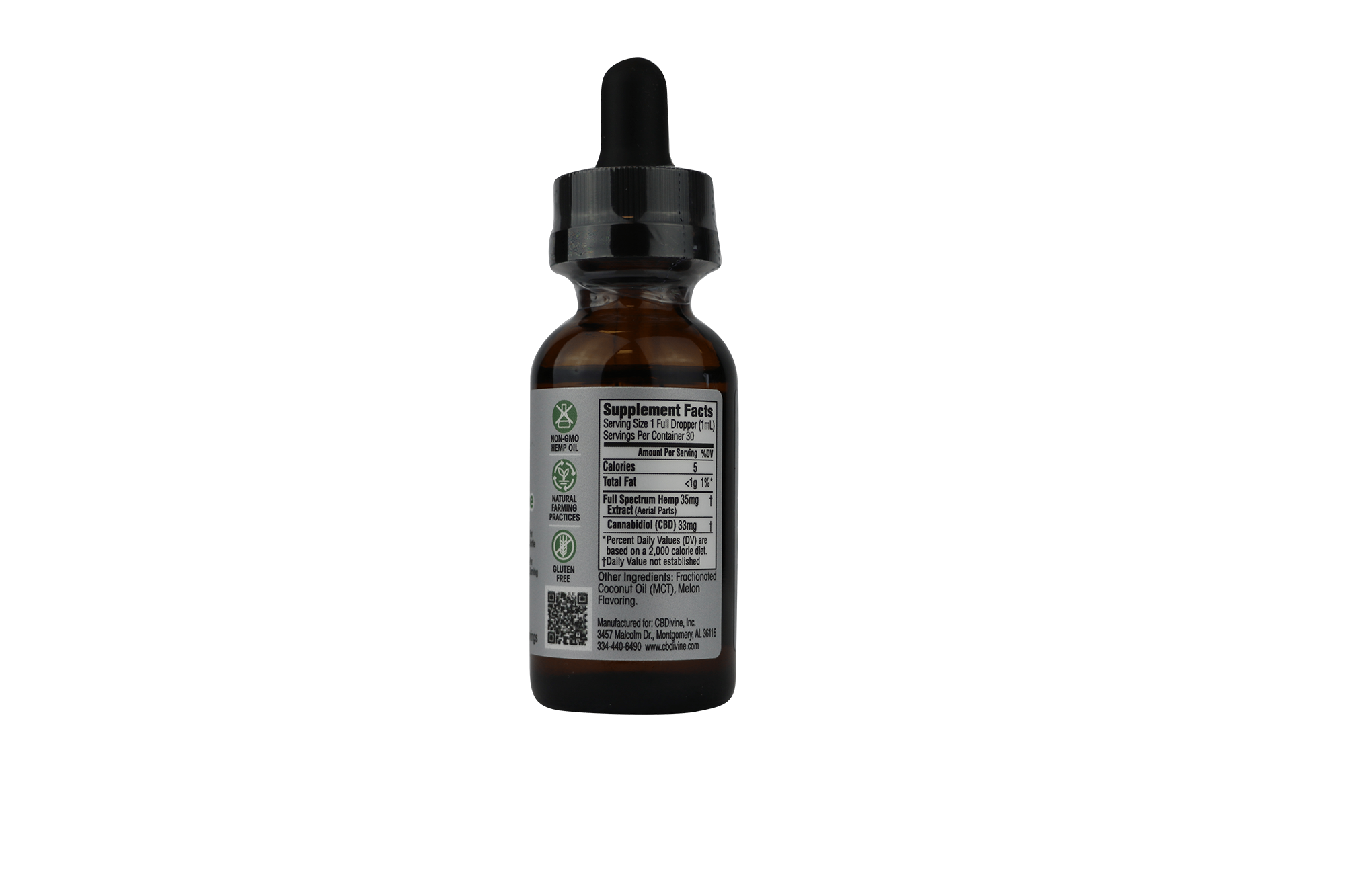 CBDivine Broad Spectrum Melon Tincture - 1000 mg - Image 6