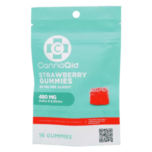 CannaAid Delta 8 Gummies – Strawberry 30mg