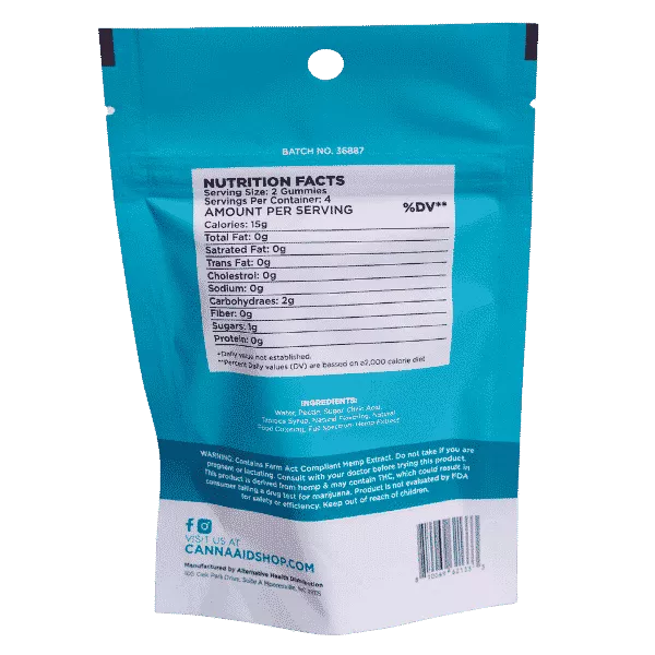 CannaAid THCV Gummies – Blue Razz 10mg - Image 2