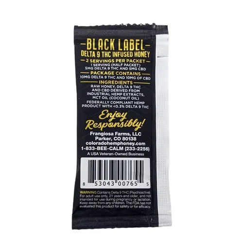Black Label Delta-9 + CBD Infused Honey - Image 3