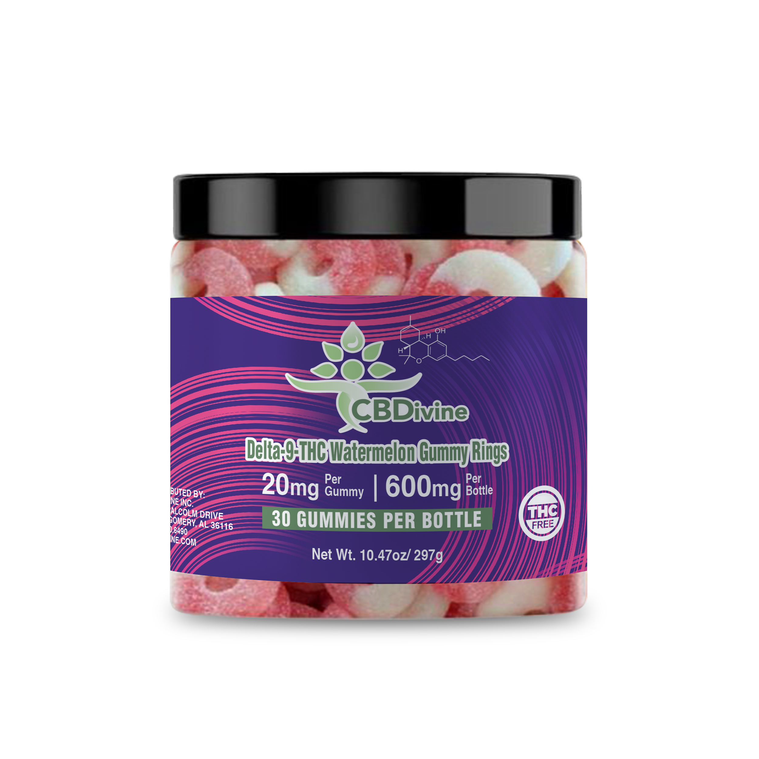 delta 9 thc watermelon gummy rings