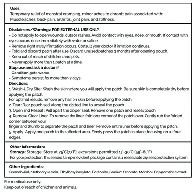 CBD Cycle Patch - 30mg - Image 2