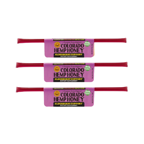 Colorado Hemp Honey - single serve stick (Elderberry) - Image 7