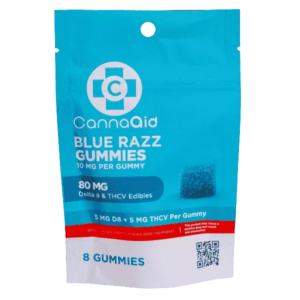CannaAid THCV + Delta 8 Gummies – Blue Razz 10mg