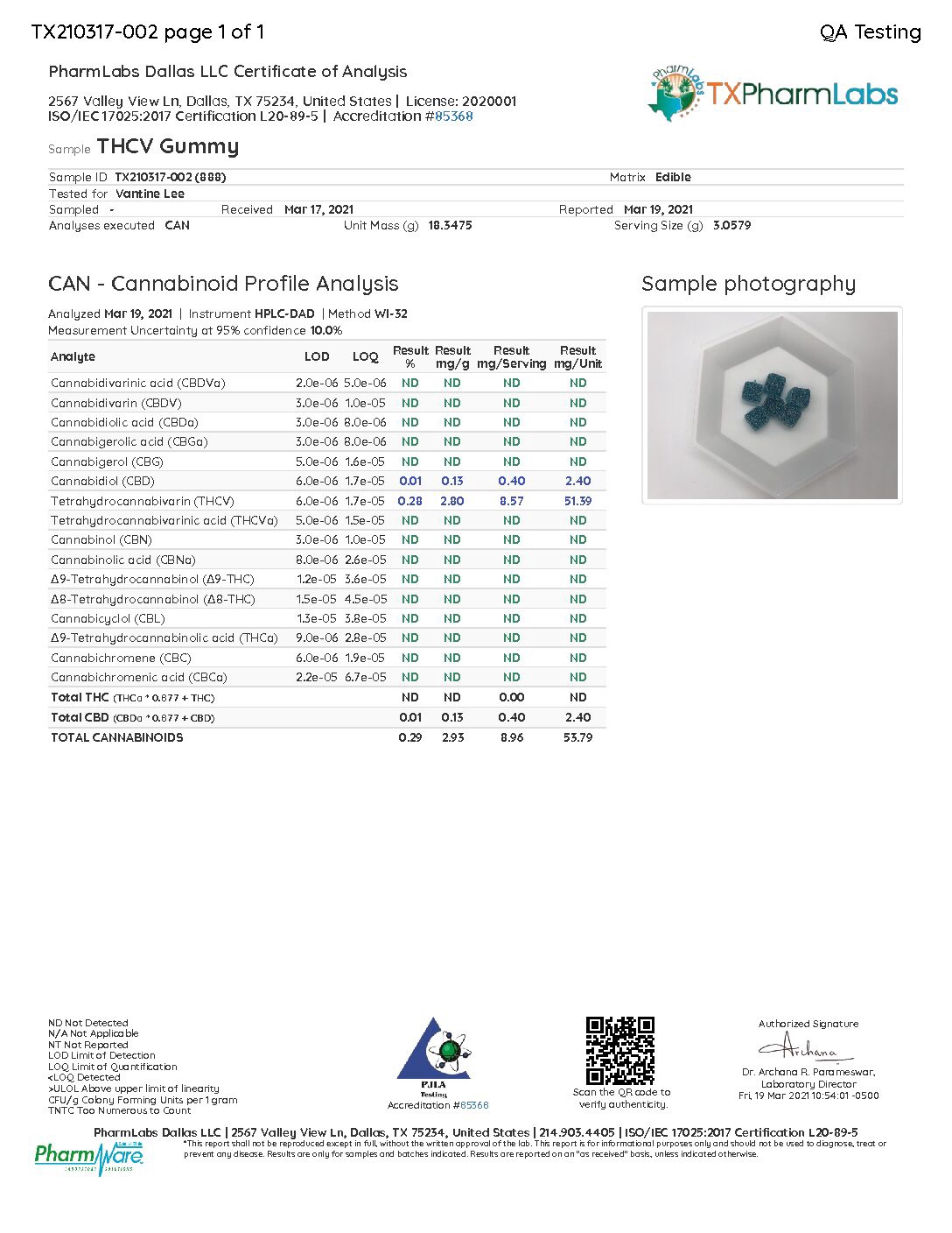 CannaAid THCV Gummies – Blue Razz 10mg - Image 5