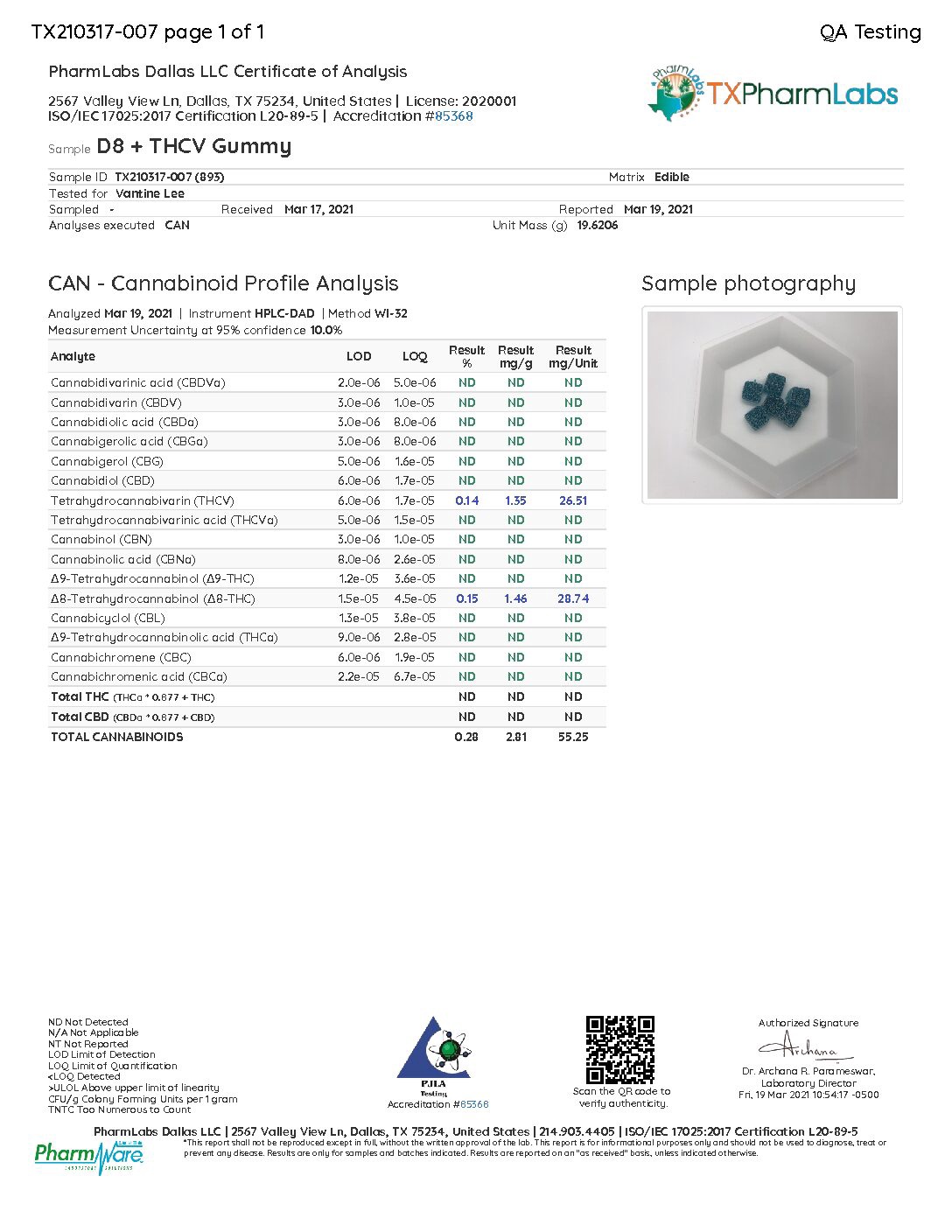 CannaAid THCV + Delta 8 Gummies – Blue Razz 10mg - Image 5