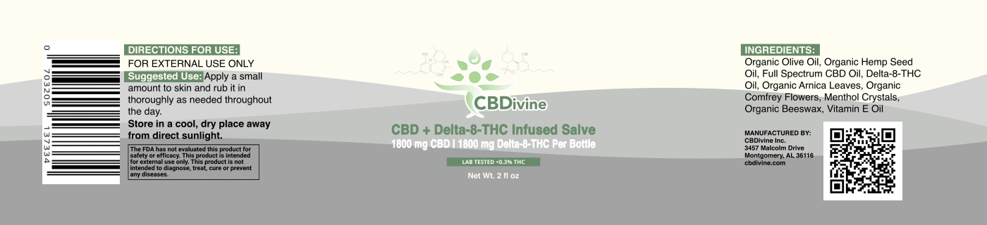 CBDivine Delta 8 | CBD Salve 1800 mg - Image 7