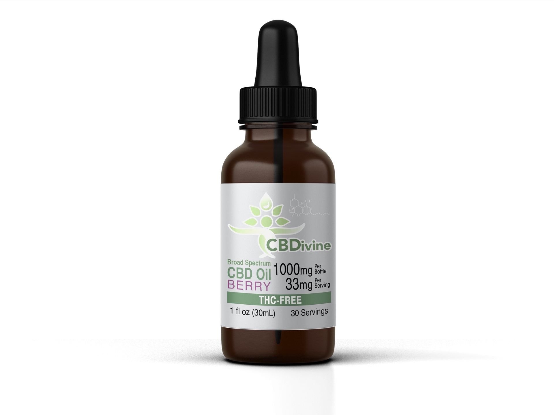 CBDivine Broad Spectrum Berry Tincture 1000 mg - Image 4