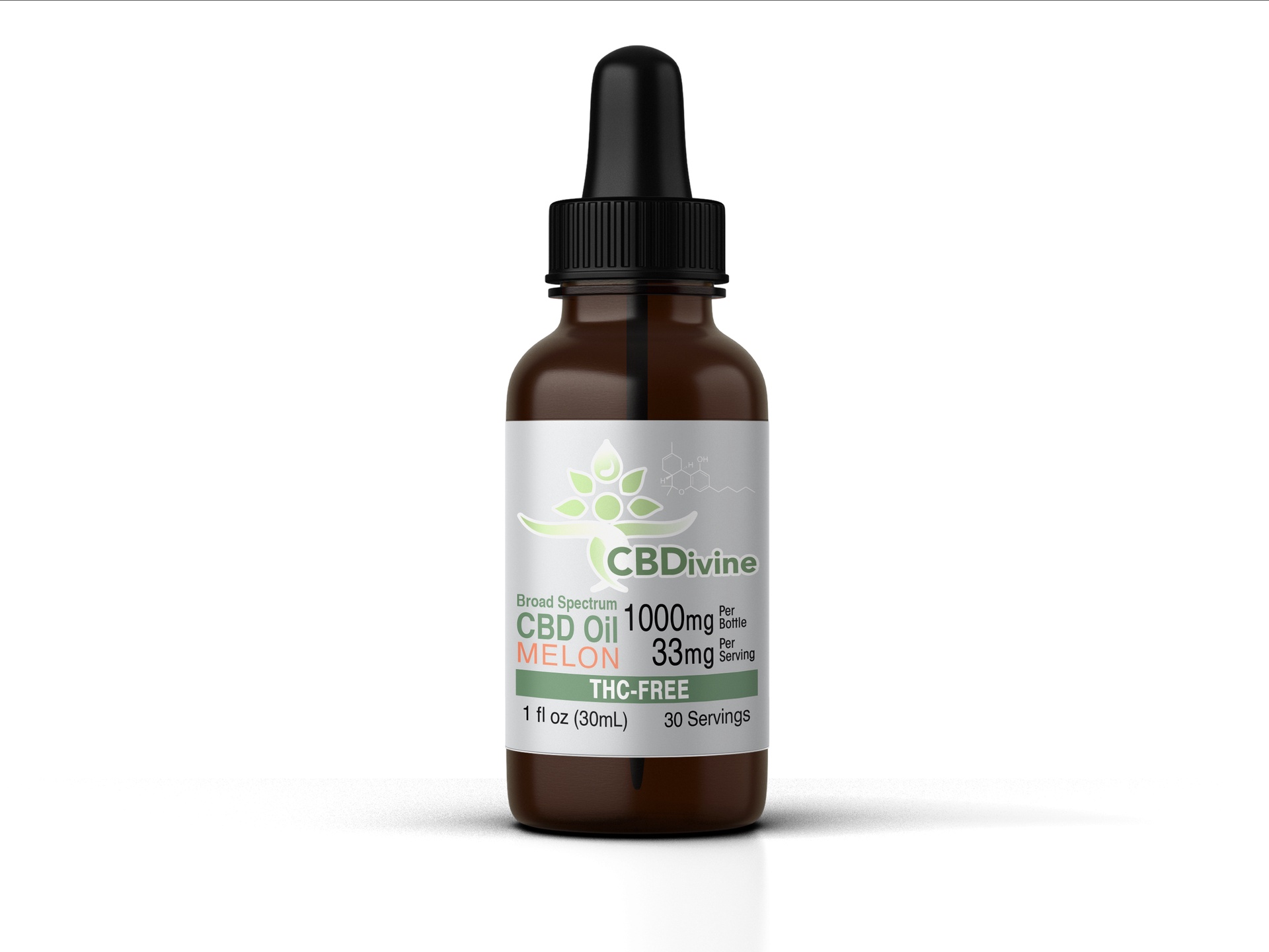CBDivine Broad Spectrum Melon Tincture - 1000 mg - Image 8