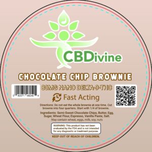 CBDivine Brownie - 80mg Delta-9-THC