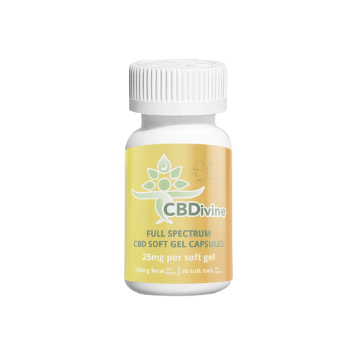 CBDivine Full Spectrum Softgels 25 mg