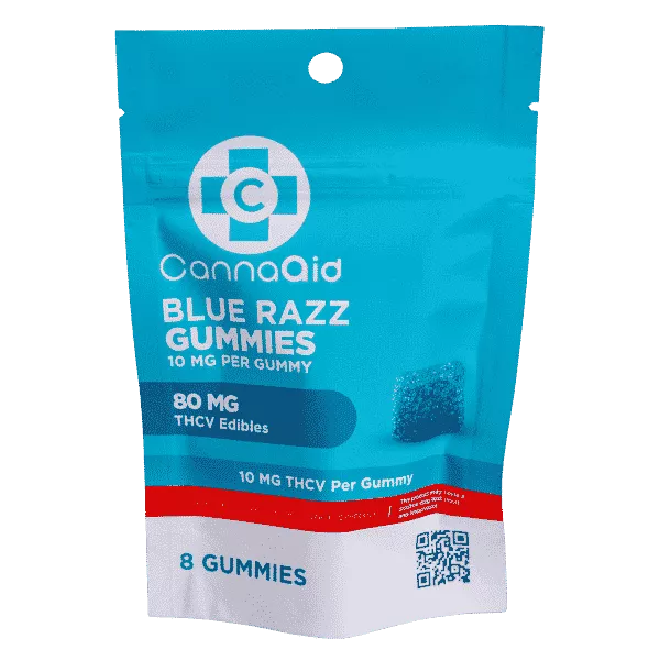 CannaAid THCV Gummies – Blue Razz 10mg