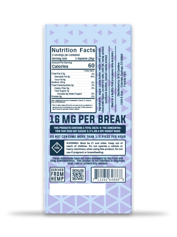 XITE Delta 9 Milk Chocolate Bar - Image 4