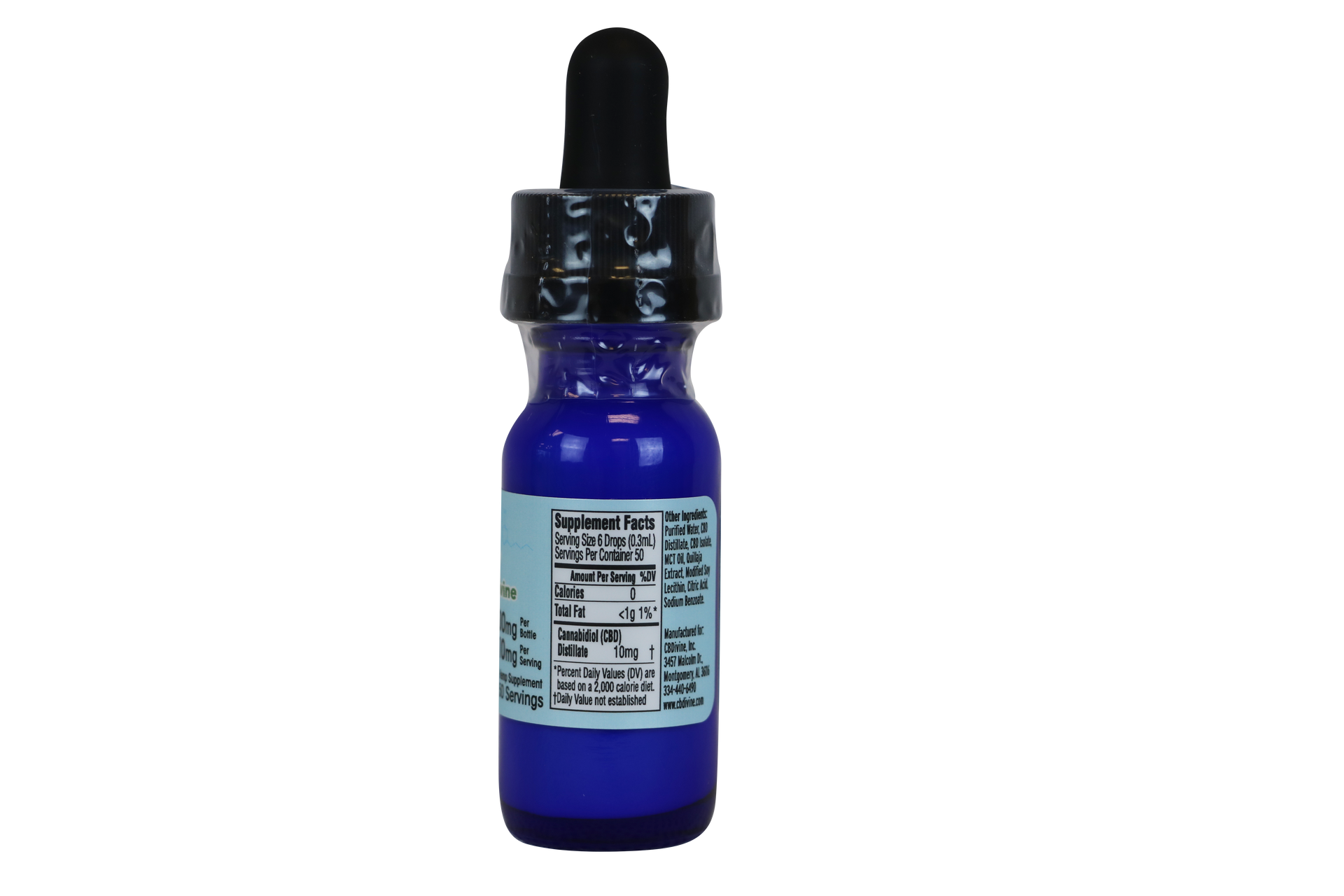 CBDivine Broad Spectrum Water Soluble Tincture 500 mg - Image 6