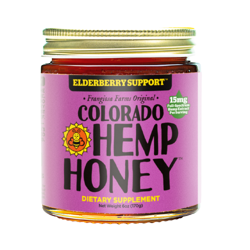 Colorado Hemp Honey - 6oz Jar (Elderberry)