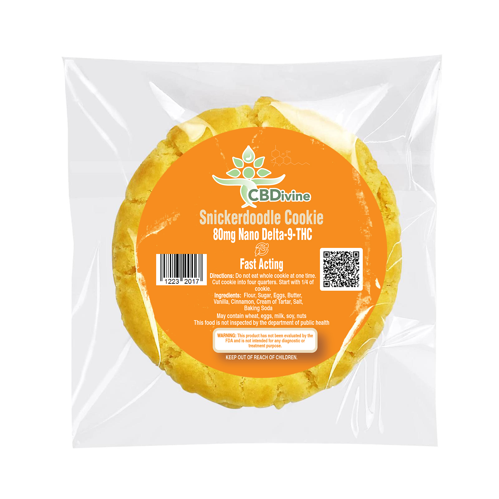 CBDivine Snickerdoodle Cookie - 80mg