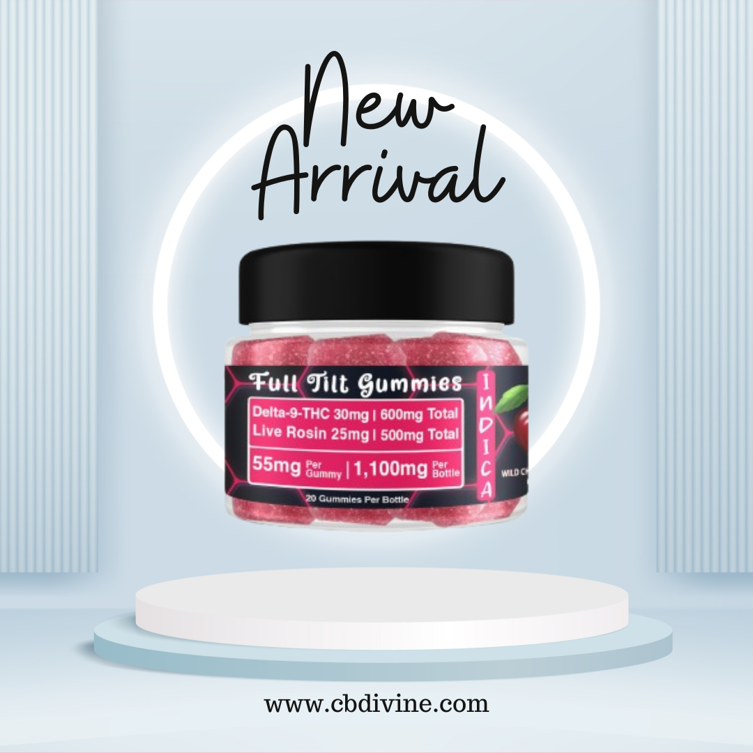 Delta-9-THC Live Rosin Full Tilt Gummies - Indica - Image 8