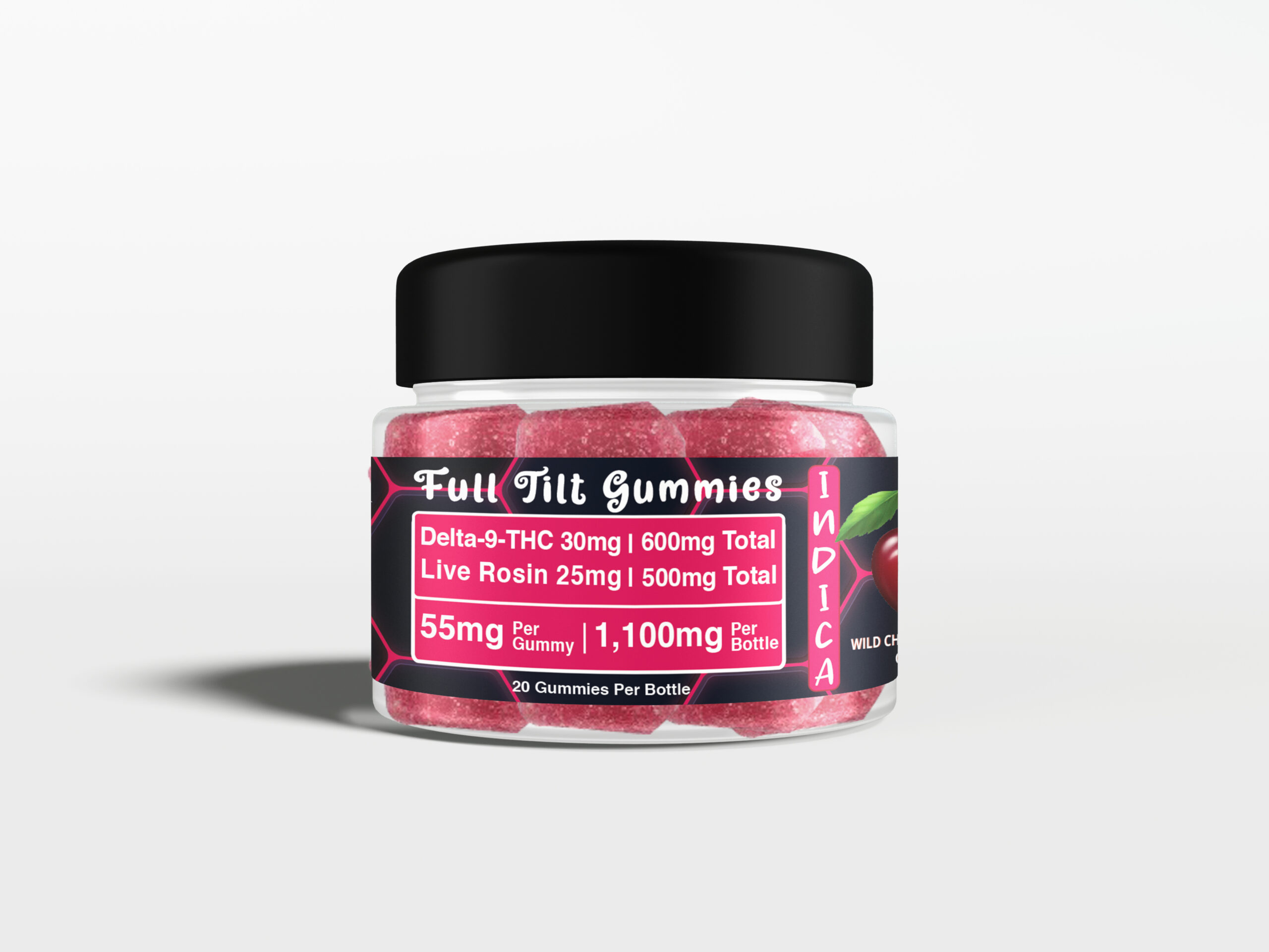 Delta-9-THC Live Rosin Full Tilt Gummies - Indica