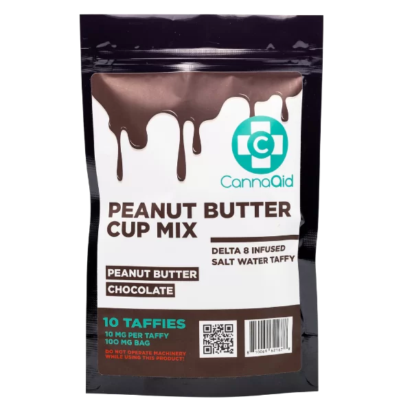 CannaAid Delta 8 Salt Water Taffy - 100 mg