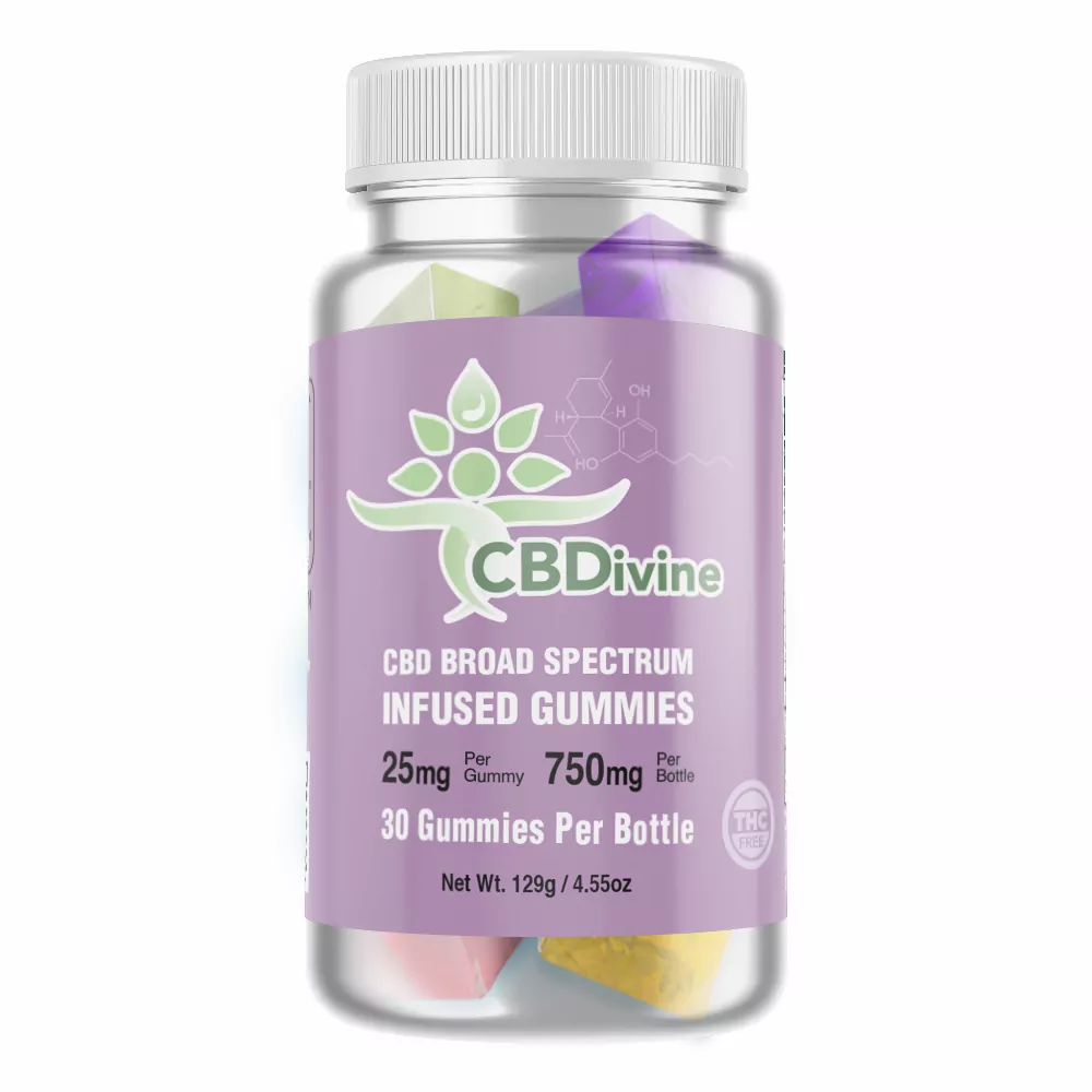 CBDivine CBD Gummies 25 mg 30 count - Image 2