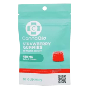 CannaAid Delta 8 Gummies – Strawberry 30mg