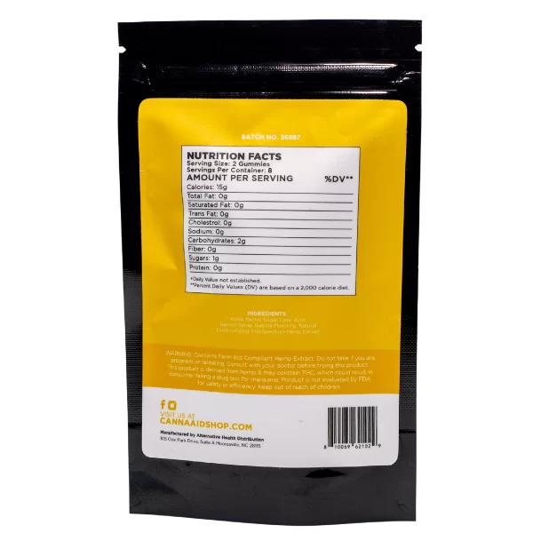 CannaAid Delta 8 Gummies – Pineapple 30mg - Image 3