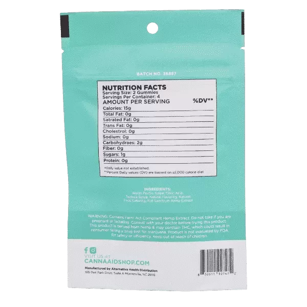 CannaAid Delta 8 Gummies – Strawberry 30mg - Image 2
