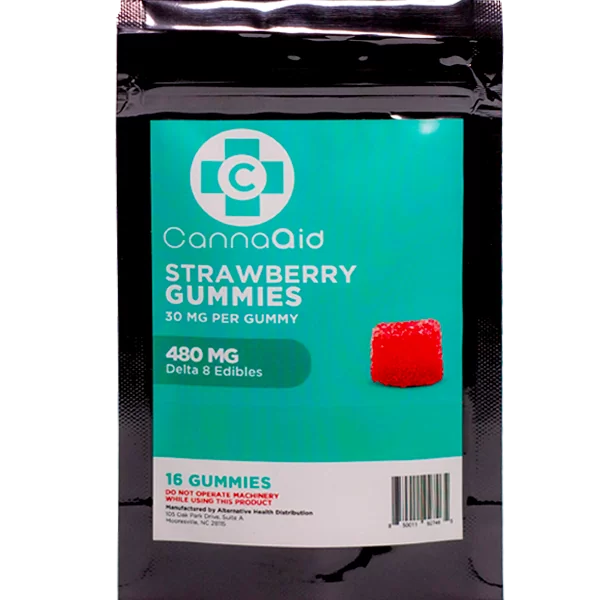 CannaAid Delta 8 Gummies – Strawberry 30mg - Image 3