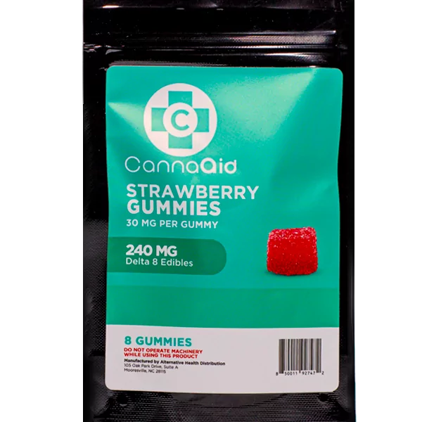 CannaAid Delta 8 Gummies – Strawberry 30mg - Image 4