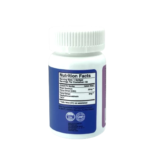 CBDivine CBD and THCV Softgels - Image 4