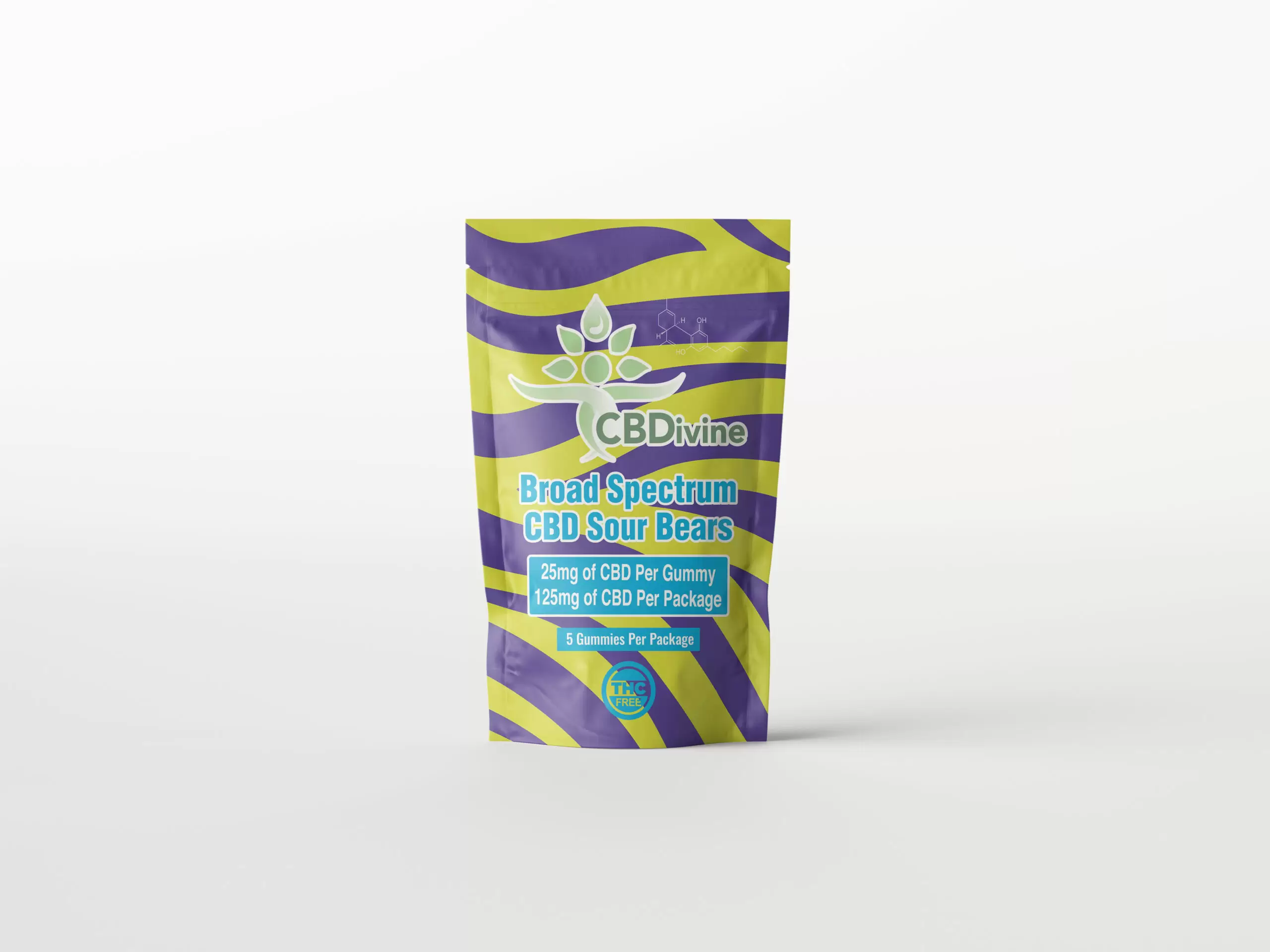 Broad spectrum cbd sour bears