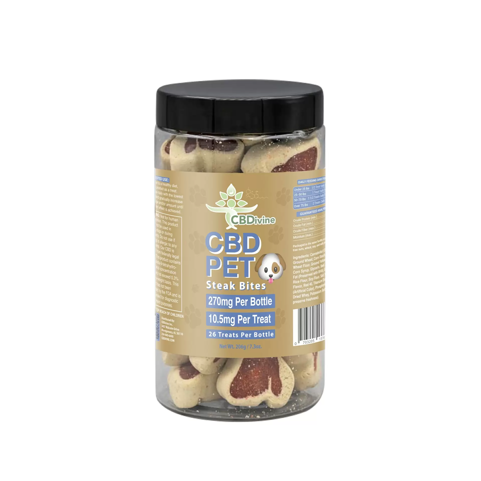 CBD Dog Treats 300mg – Steak Bites