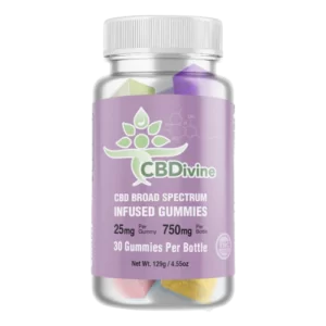 CBDivine CBD Gummies 25 mg 30 count