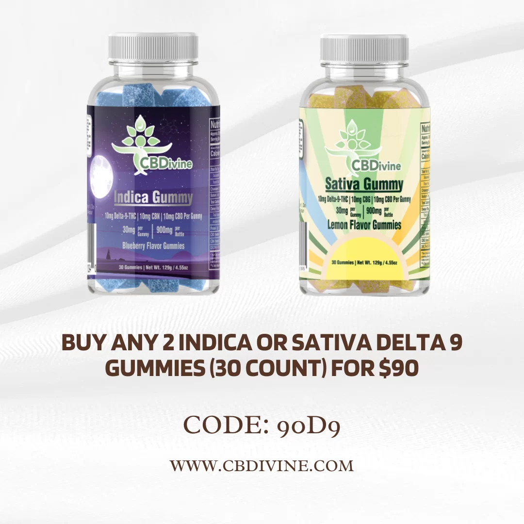 CBDIVINE Delta 9 Sativa Gummies – 30mg | Uplifting Experience - Image 3
