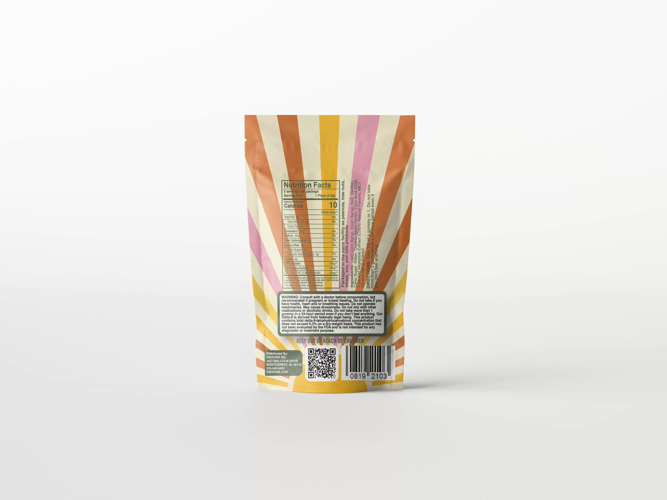 CBDIVINE Delta 9 Sativa Gummies – 30mg | Uplifting Experience - Image 2